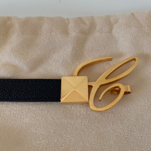🇮🇹 Made in Italy - Chopard Textured Leather Miss Happy adjustable Belt - Picture 6 of 11